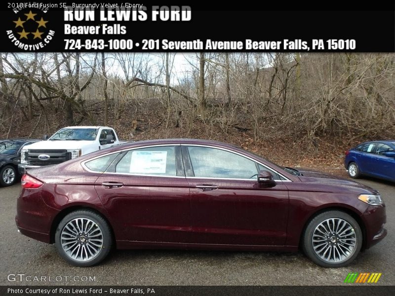 Burgundy Velvet / Ebony 2018 Ford Fusion SE