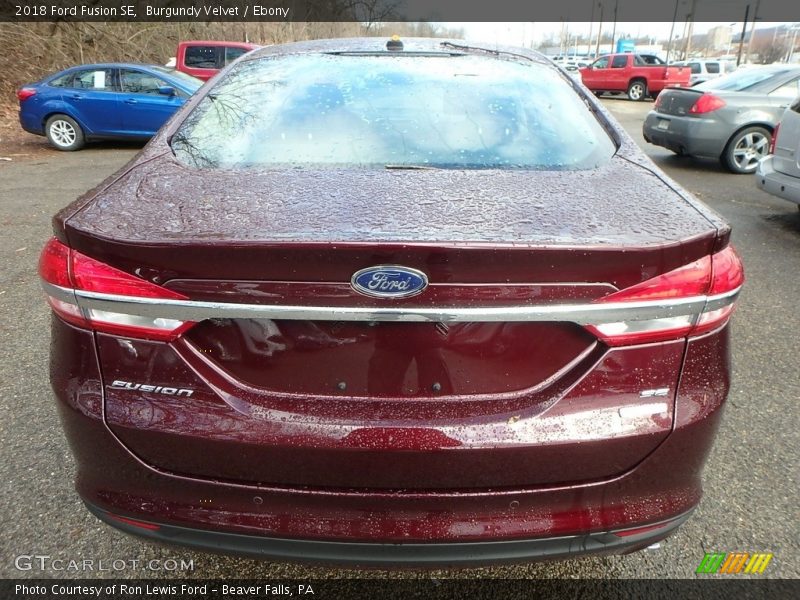 Burgundy Velvet / Ebony 2018 Ford Fusion SE