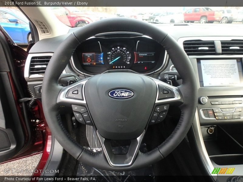 Burgundy Velvet / Ebony 2018 Ford Fusion SE