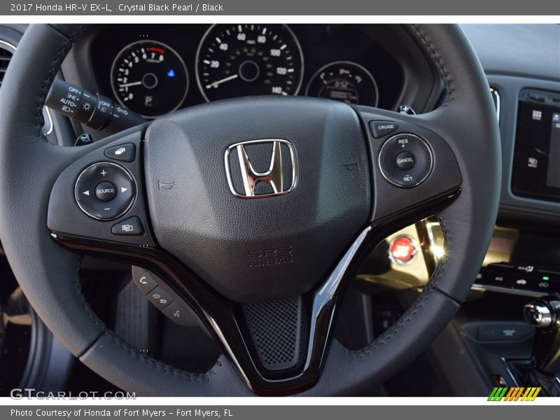 Crystal Black Pearl / Black 2017 Honda HR-V EX-L