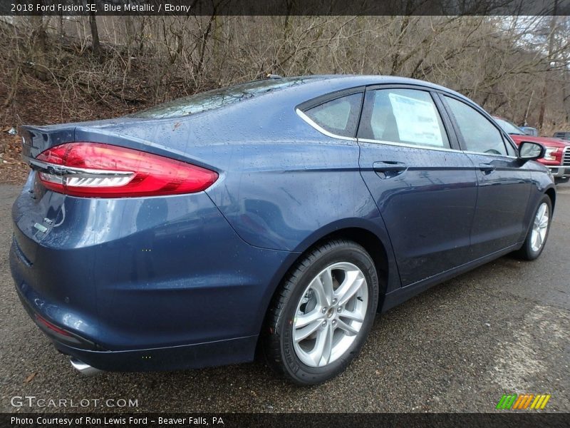 Blue Metallic / Ebony 2018 Ford Fusion SE