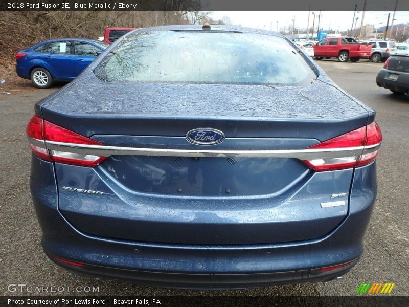 Blue Metallic / Ebony 2018 Ford Fusion SE