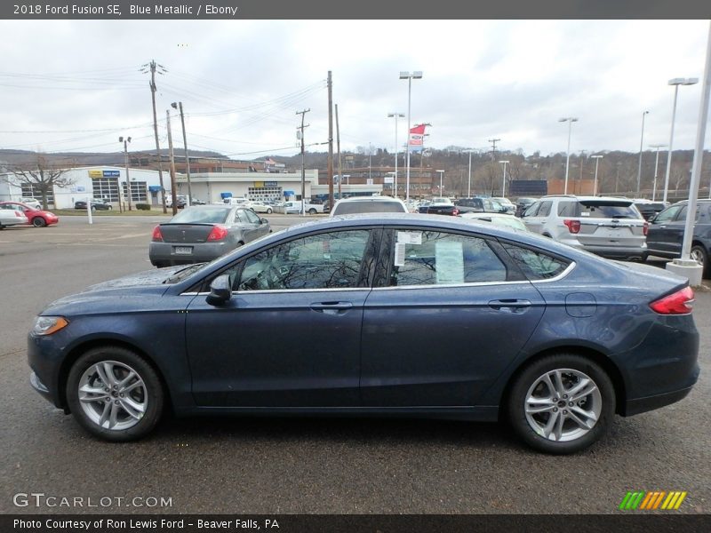 Blue Metallic / Ebony 2018 Ford Fusion SE