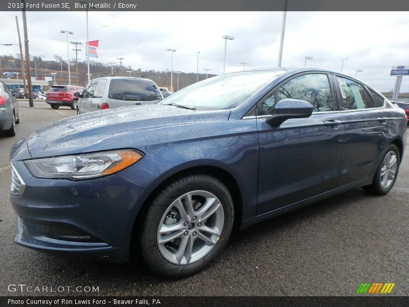 Blue Metallic / Ebony 2018 Ford Fusion SE