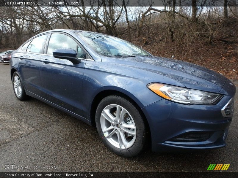 Blue Metallic / Ebony 2018 Ford Fusion SE