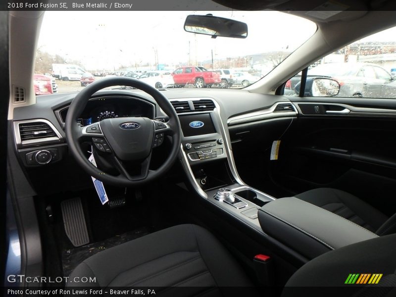 Blue Metallic / Ebony 2018 Ford Fusion SE