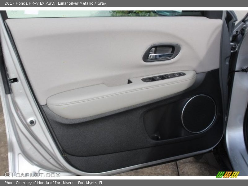 Lunar Silver Metallic / Gray 2017 Honda HR-V EX AWD