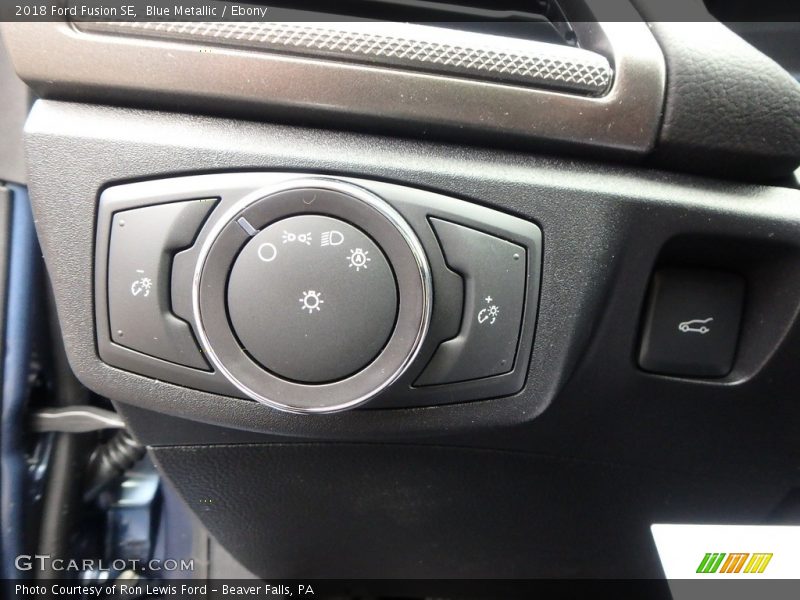 Blue Metallic / Ebony 2018 Ford Fusion SE