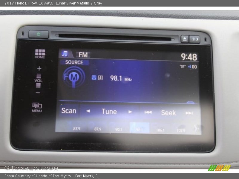 Lunar Silver Metallic / Gray 2017 Honda HR-V EX AWD