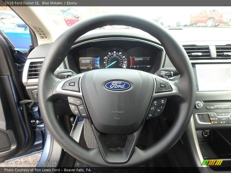 Blue Metallic / Ebony 2018 Ford Fusion SE