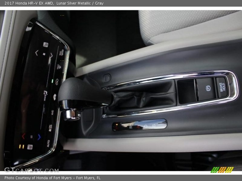 Lunar Silver Metallic / Gray 2017 Honda HR-V EX AWD