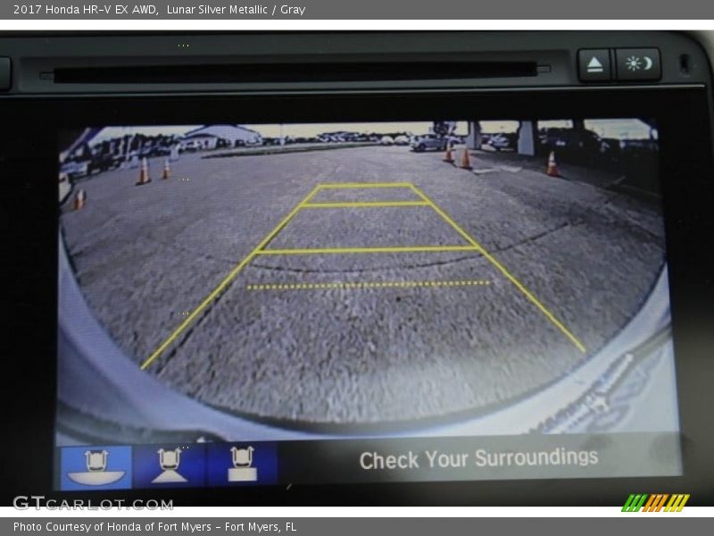 Lunar Silver Metallic / Gray 2017 Honda HR-V EX AWD