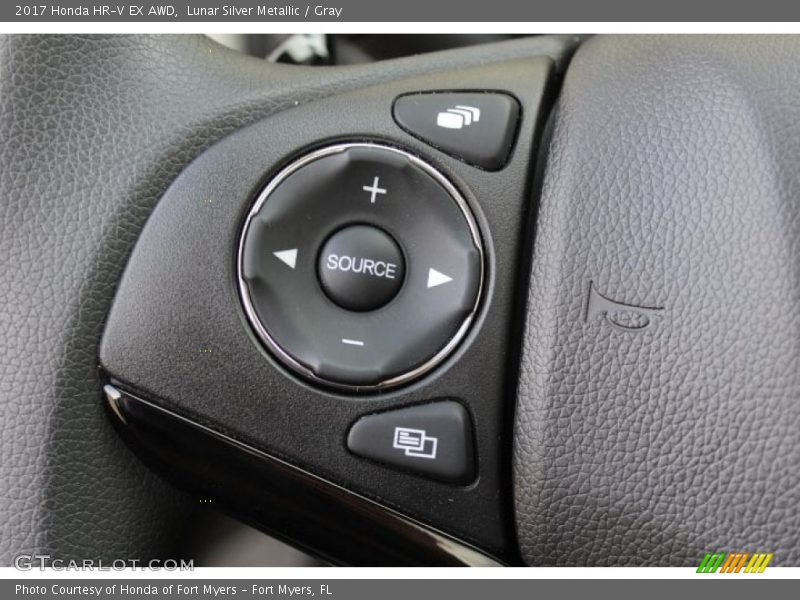 Lunar Silver Metallic / Gray 2017 Honda HR-V EX AWD