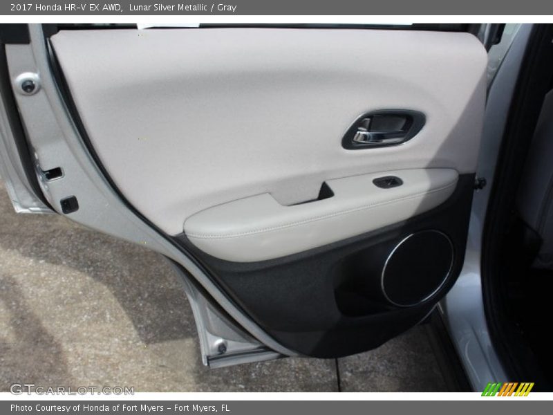 Lunar Silver Metallic / Gray 2017 Honda HR-V EX AWD