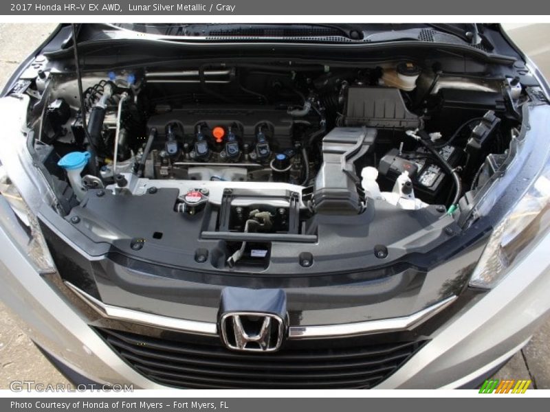 Lunar Silver Metallic / Gray 2017 Honda HR-V EX AWD