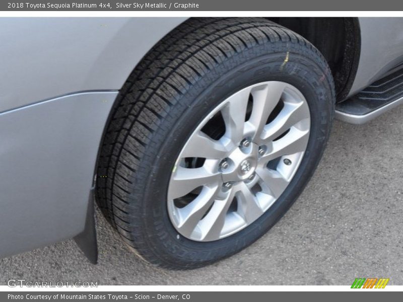 Silver Sky Metallic / Graphite 2018 Toyota Sequoia Platinum 4x4