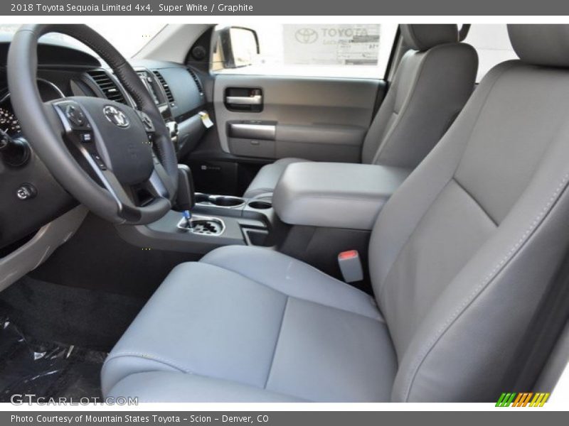 Super White / Graphite 2018 Toyota Sequoia Limited 4x4