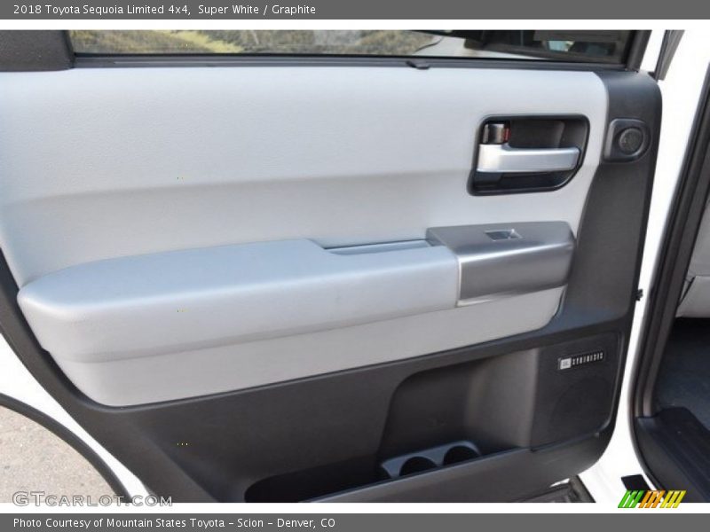 Super White / Graphite 2018 Toyota Sequoia Limited 4x4