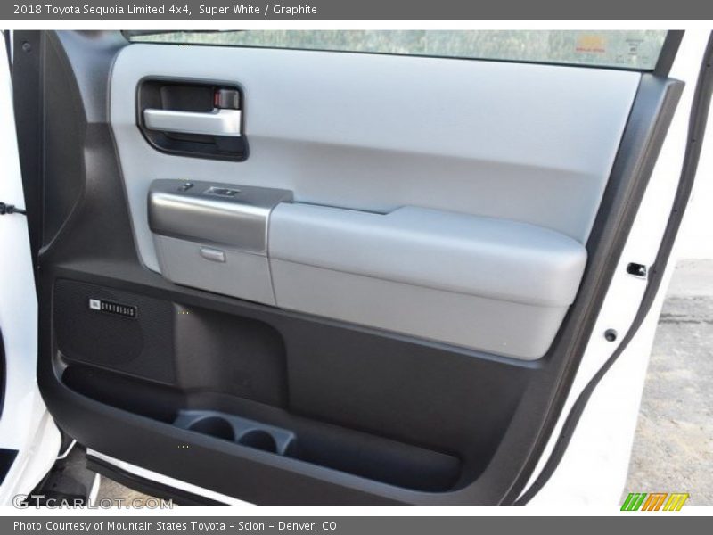 Super White / Graphite 2018 Toyota Sequoia Limited 4x4