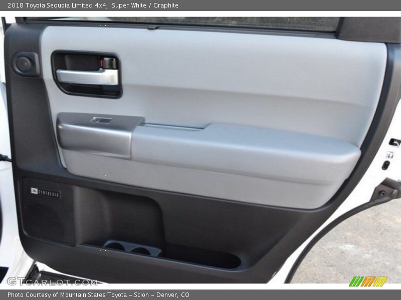 Super White / Graphite 2018 Toyota Sequoia Limited 4x4