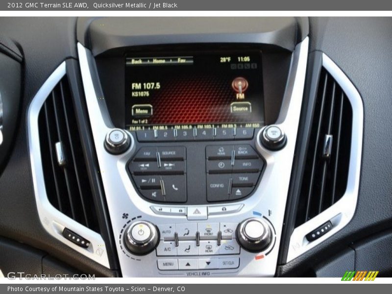 Quicksilver Metallic / Jet Black 2012 GMC Terrain SLE AWD