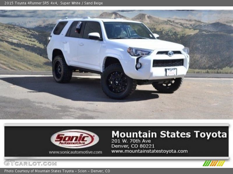 Super White / Sand Beige 2015 Toyota 4Runner SR5 4x4