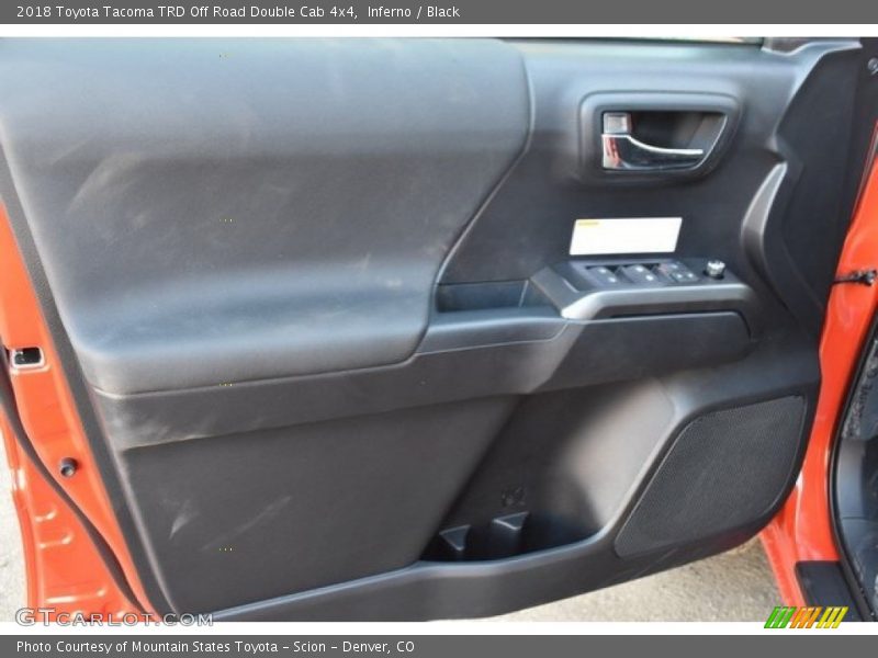 Inferno / Black 2018 Toyota Tacoma TRD Off Road Double Cab 4x4