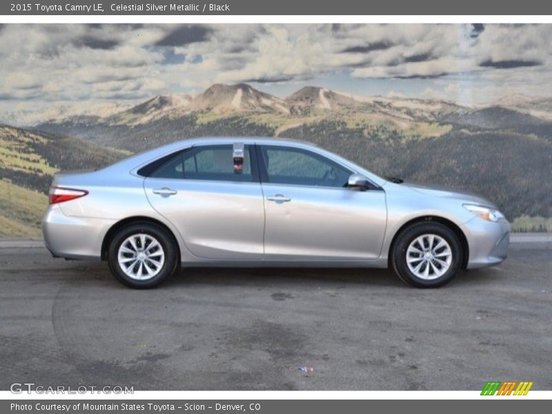 Celestial Silver Metallic / Black 2015 Toyota Camry LE