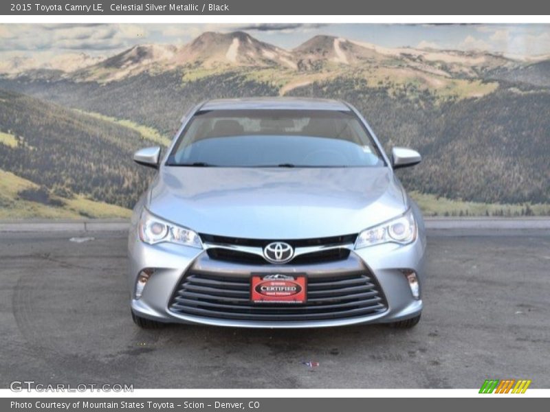 Celestial Silver Metallic / Black 2015 Toyota Camry LE