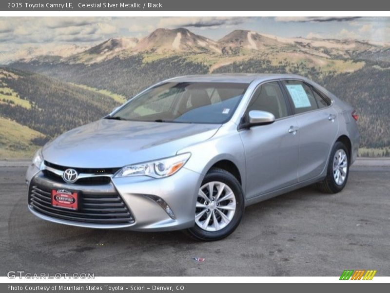 Celestial Silver Metallic / Black 2015 Toyota Camry LE
