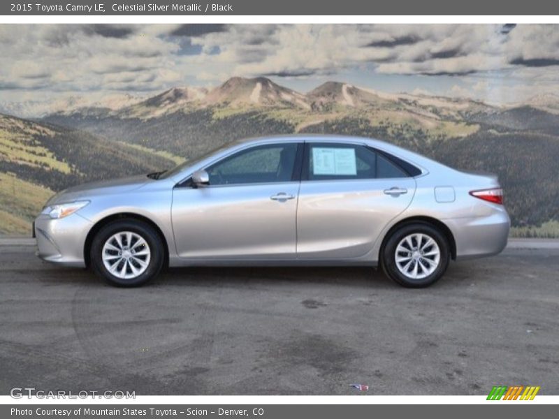 Celestial Silver Metallic / Black 2015 Toyota Camry LE