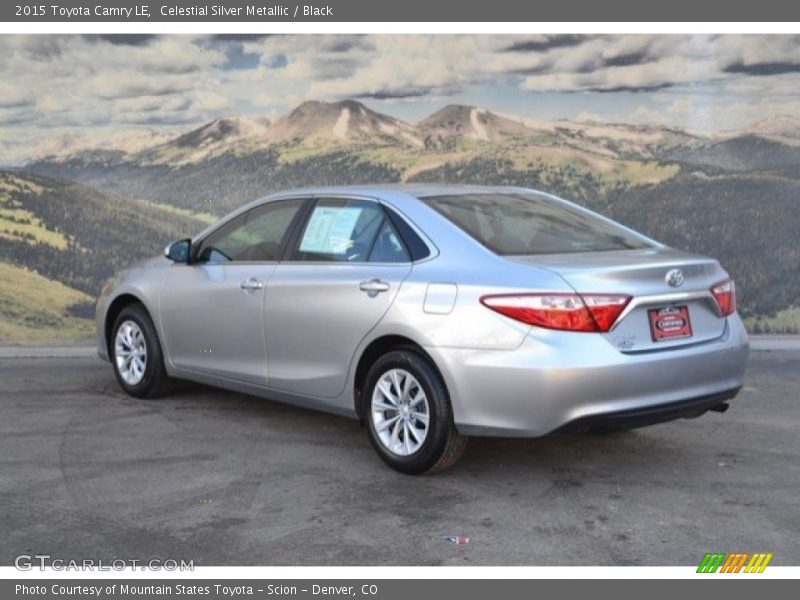 Celestial Silver Metallic / Black 2015 Toyota Camry LE