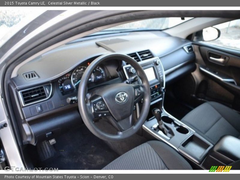 Celestial Silver Metallic / Black 2015 Toyota Camry LE