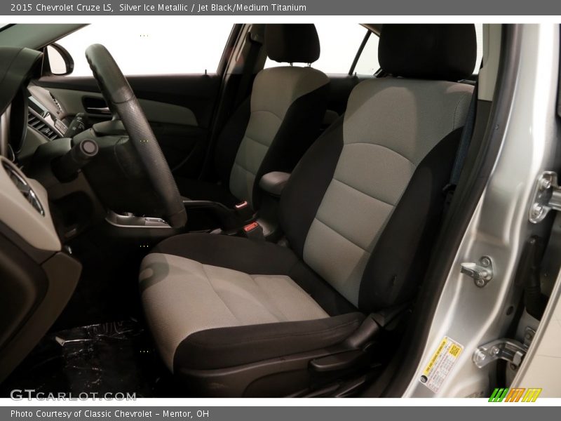 Silver Ice Metallic / Jet Black/Medium Titanium 2015 Chevrolet Cruze LS