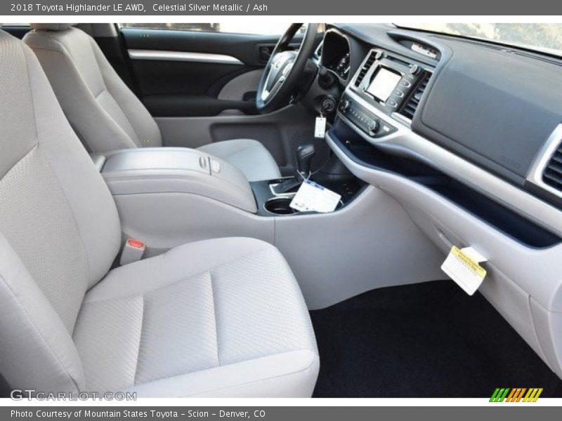 Celestial Silver Metallic / Ash 2018 Toyota Highlander LE AWD