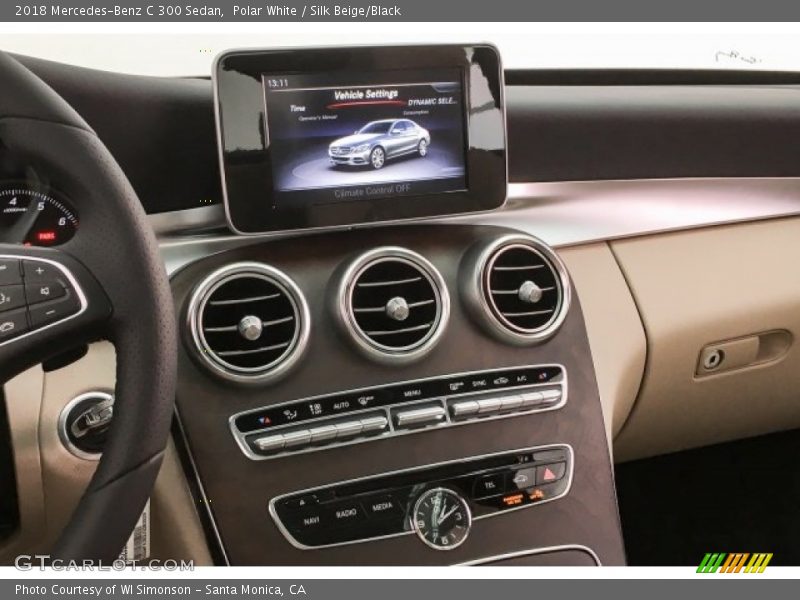 Polar White / Silk Beige/Black 2018 Mercedes-Benz C 300 Sedan