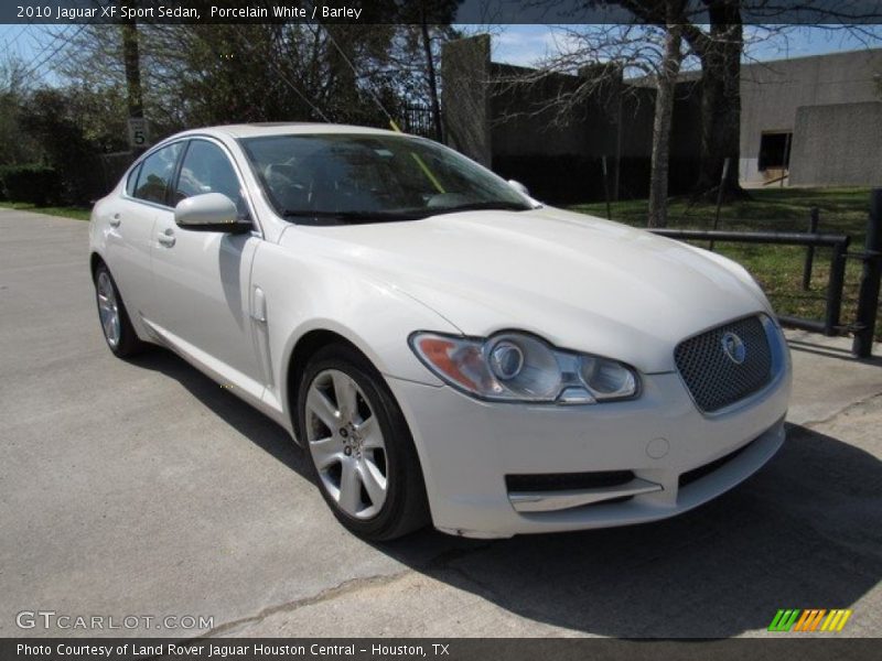 Porcelain White / Barley 2010 Jaguar XF Sport Sedan