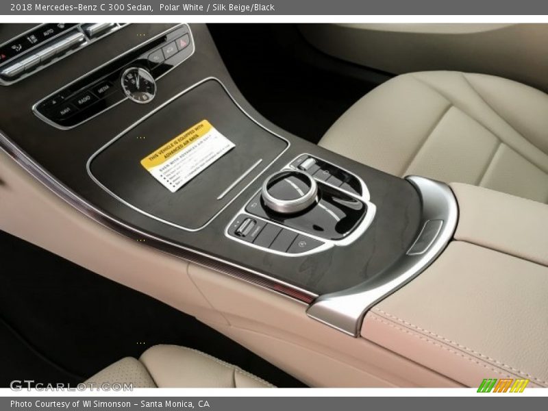 Polar White / Silk Beige/Black 2018 Mercedes-Benz C 300 Sedan
