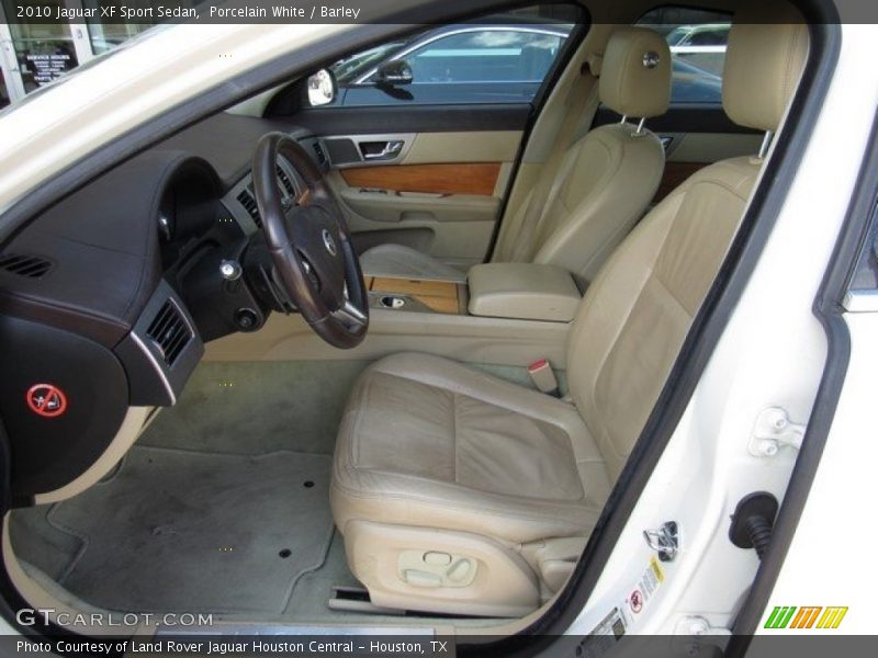 Porcelain White / Barley 2010 Jaguar XF Sport Sedan