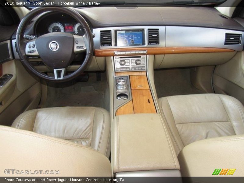 Porcelain White / Barley 2010 Jaguar XF Sport Sedan