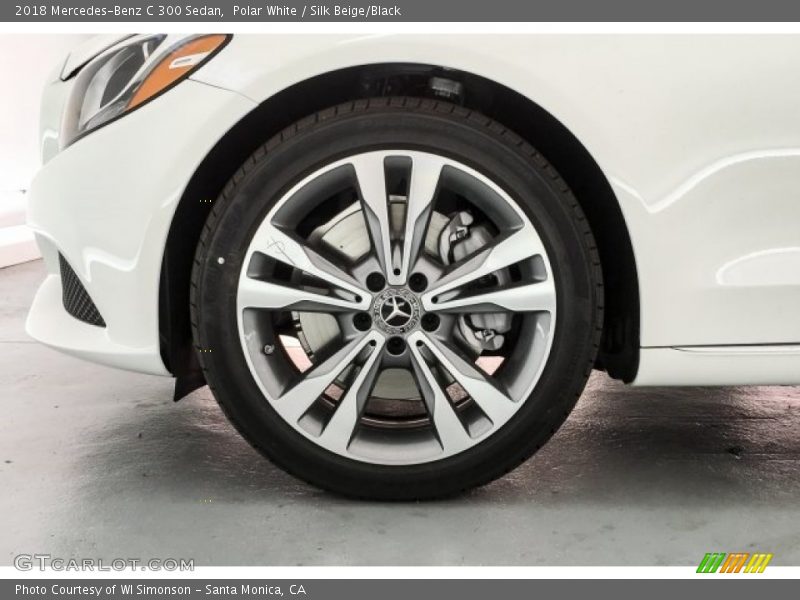 Polar White / Silk Beige/Black 2018 Mercedes-Benz C 300 Sedan