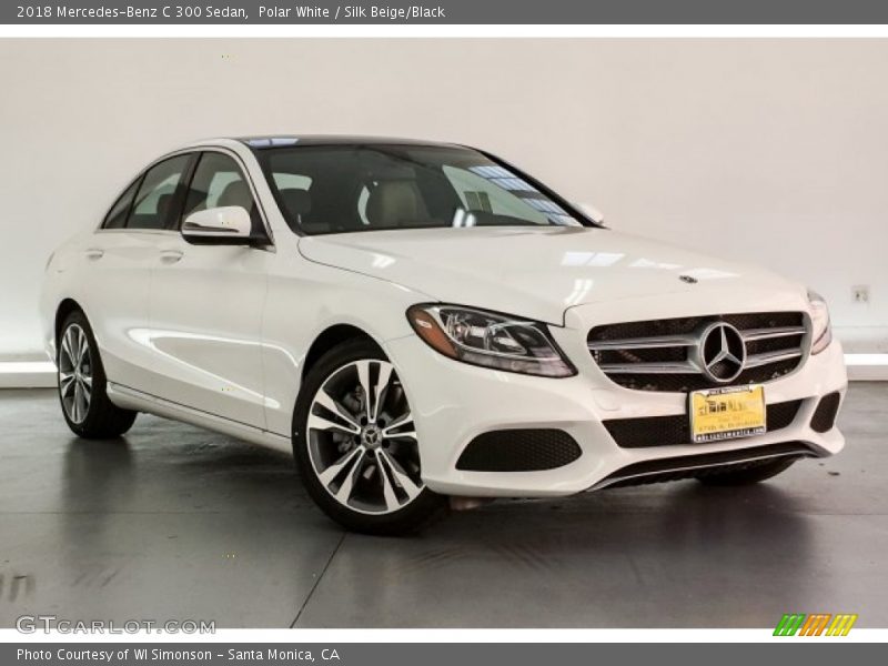 Polar White / Silk Beige/Black 2018 Mercedes-Benz C 300 Sedan