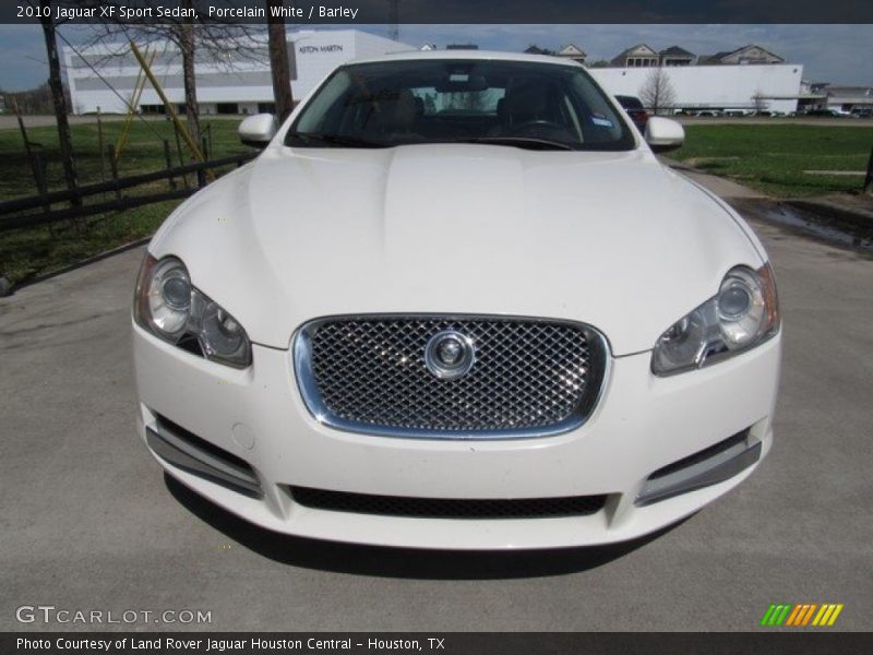Porcelain White / Barley 2010 Jaguar XF Sport Sedan