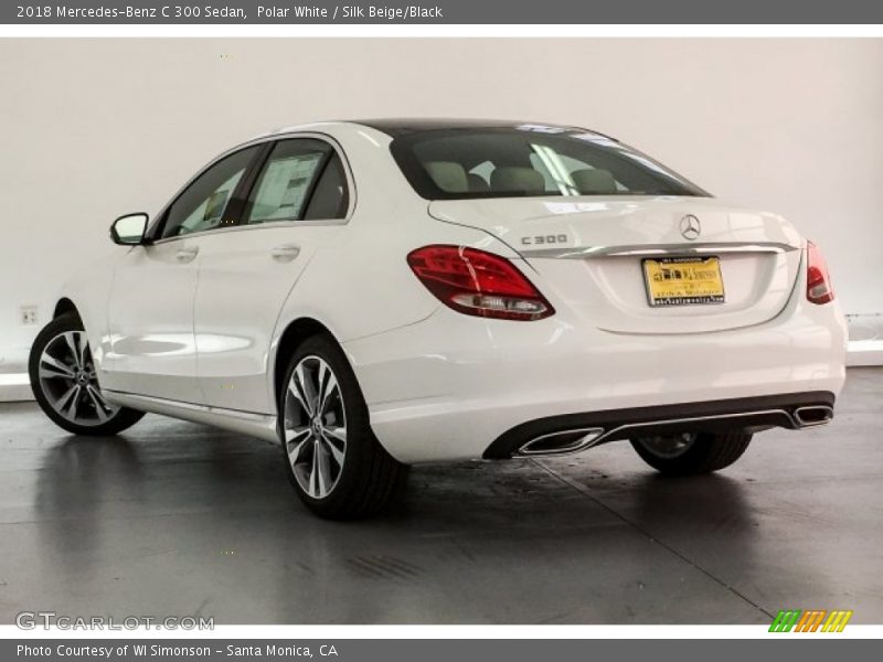 Polar White / Silk Beige/Black 2018 Mercedes-Benz C 300 Sedan