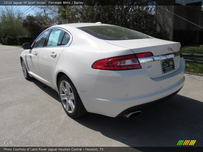 Porcelain White / Barley 2010 Jaguar XF Sport Sedan