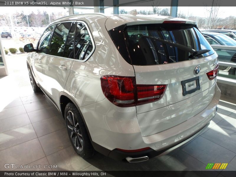 Alpine White / Black 2018 BMW X5 xDrive35i