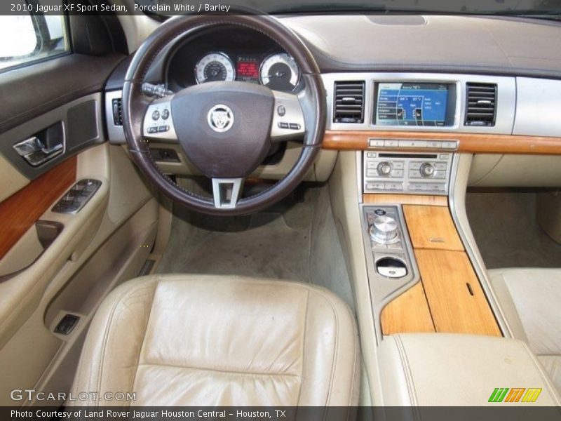 Porcelain White / Barley 2010 Jaguar XF Sport Sedan