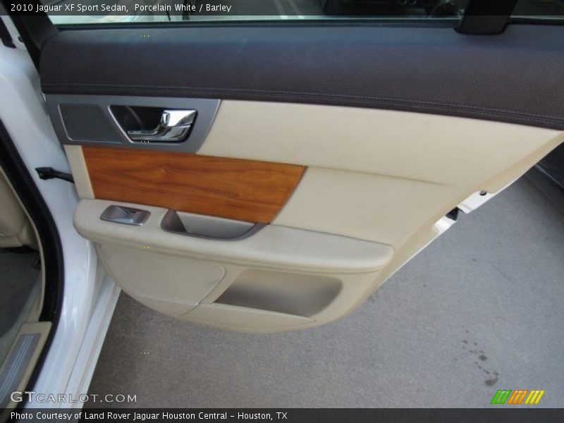 Porcelain White / Barley 2010 Jaguar XF Sport Sedan