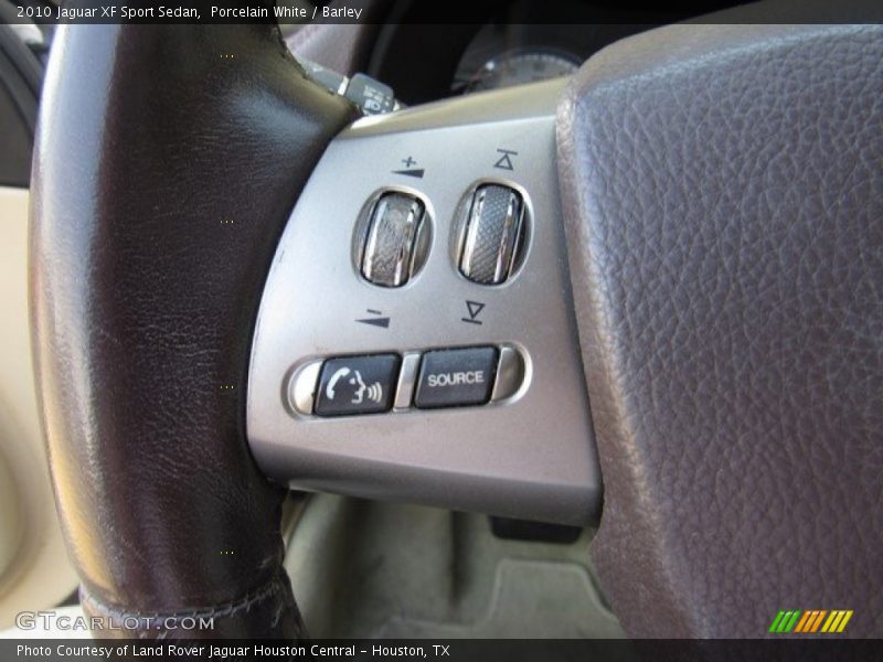 Porcelain White / Barley 2010 Jaguar XF Sport Sedan