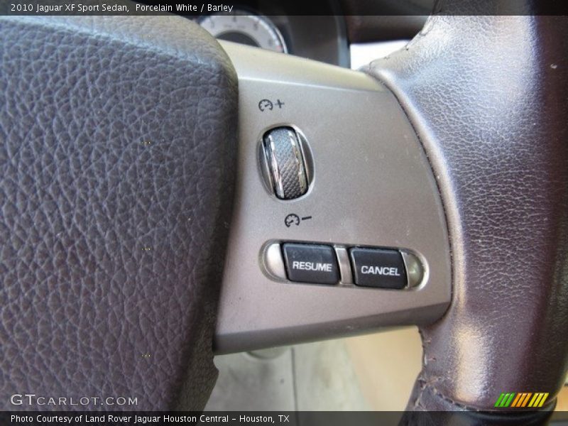 Porcelain White / Barley 2010 Jaguar XF Sport Sedan
